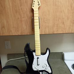 Harmonix Wired Rock Band Stratocaster Guitar Controller for Xbox 360, Tested, Working