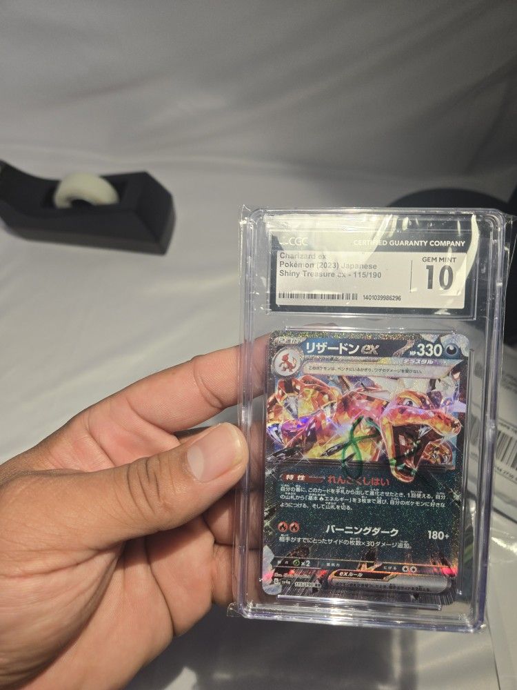 Charizard ex 115/190 Sv4a: Shiny Treasure Ex Holo - CGC Gem Mint 10