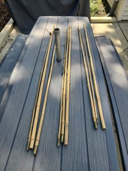 3pc Bamboo Crappie Poles