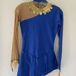 Blue Figure Skating Dress
