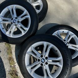BMW X3 18” Silver Tires Wheels Rims Rines 