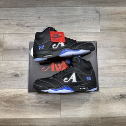 Jordan 5 Retro Awake NY Black Racer Blue Size 11