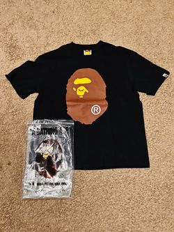 BAPE A Bathing Ape Graphic T-Shirt Size L