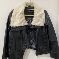 Guess fake leather jacket