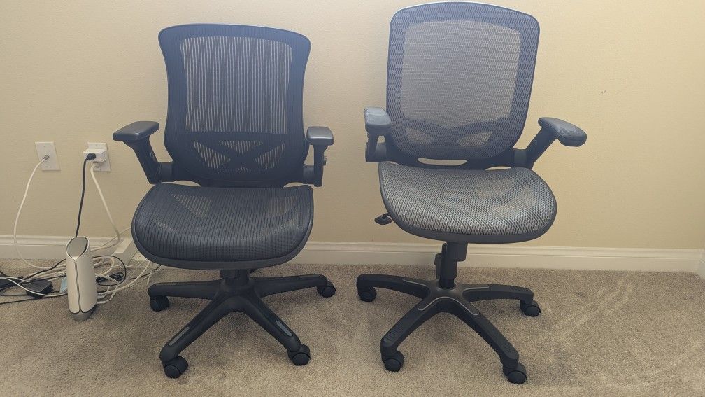 Two Mesh Office Chairs