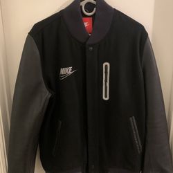 Nike Leather Bomber Jacket