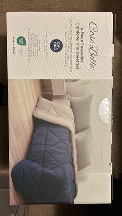 Cote Belle 6-Piece Reversible Comforter and Sheet Set Cal King