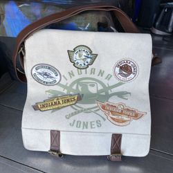Disney Official Indiana Jones Adventure Wear messenger satchel Bag With Patches