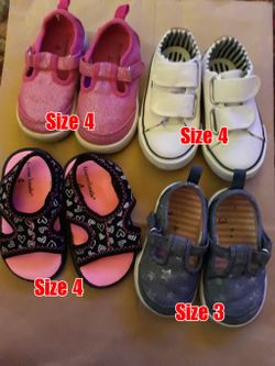 🌿🎀4 Pairs Toddler Girls Shoes🎀🌿