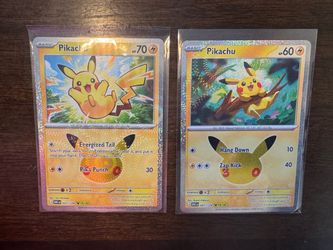 Pokémon 30th Celebration Pikachu 15/30 & 19/30 Fireworks Holo