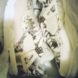 Jordan Retro 4s Blue OGs Snake Skin 