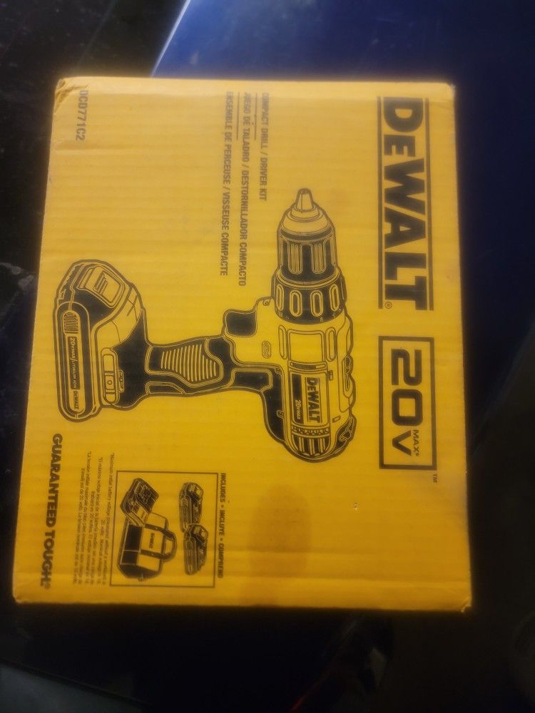 20v Max Cordless Dewalt Drill $80