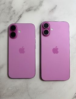 iPhone 16 and 16+ 128GB pink Both Unlocked Like New (Free Accessories)