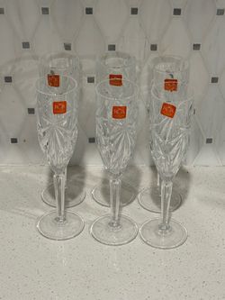 Crystal Flute- 6 pcs