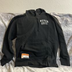 Slow Grind Never Quit Hoodie Black Size Medium Euc