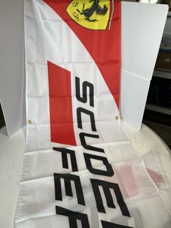 Scuderia Ferrari racing team banner/flag. 23x96 Inch 