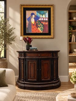 Hooker Furniture Seven Seas Carved Oval Cabinet - $295