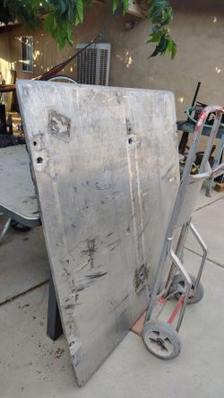 Placa de aluminio gruesa para rampa o taller 48 x45