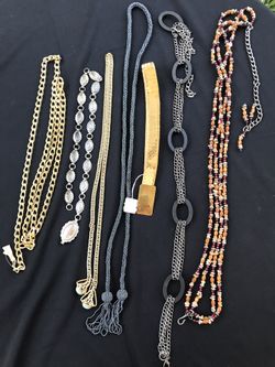1970s Costume Jewelry BELTS * Set Of 7
