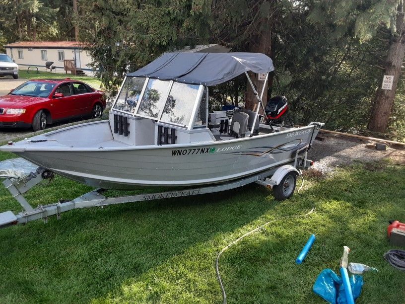 07 Smoker Craft Lodge ss 16ft for Sale in Woodland, WA OfferUp