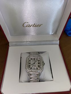 Cartier Moissanite Watch 