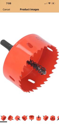 80 Mm Hole Saw High Speed Steel Teeth Cuts Soft Metal Wood Ideal for DIY Projects