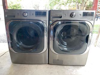 LG Frontload Washer And Electric Dryer Set Oversize (Free Delivery Installation Warranty)