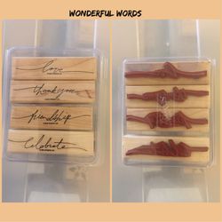 Stampin Up! Stamps: Wonderful Words