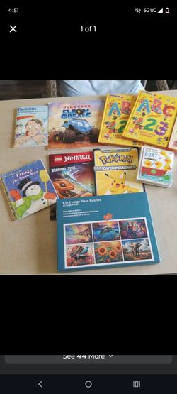 Children's lot of books and puzzles