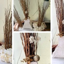Tall Birch Branch Vase/ Decor Pieces/Plus Accessories And Flowers