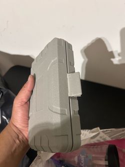 Gray Hard Shell Carrying Case