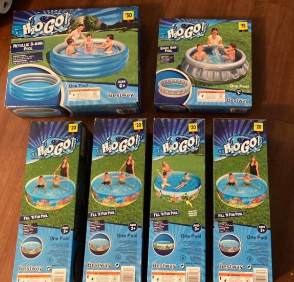 brand new pools/toys
