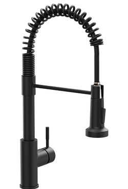 GIMILI Black Kitchen Faucet with Pull Down Sprayer Single Handle Single Hole Rv Kitchen Faucet