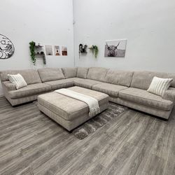 Cream Sectional Couch - Free Delivery 