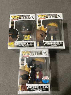 Funko pop notorious BIG set of three