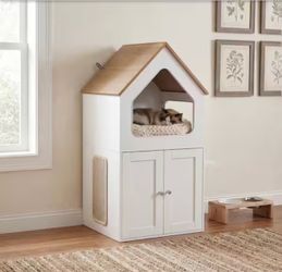 Decorative Cat House Litter Box
