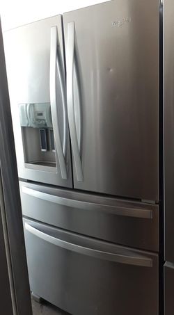 Whirlpool 4-Door Stainless Steel Fridge
