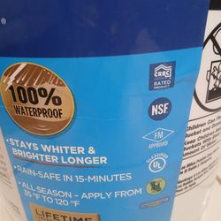 Henry 887 Tropi cool White 100% silicone roof coating...$250 each bucket.