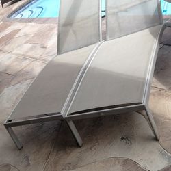 $99 Each Aluminum Pool Chaise Lounge Chairs Outdoor Furniture By Garden Art Patio Porch Lawn Garden Balcony 