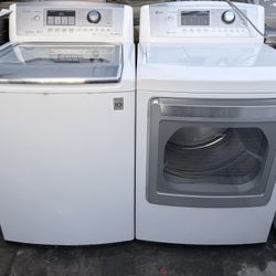 LG. WASHER AND GAS DRYER 