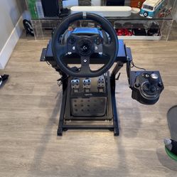 Logitech Steering Wheel, Pedals, Shifter, and Stand