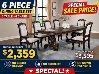 Top quality table with six chairs