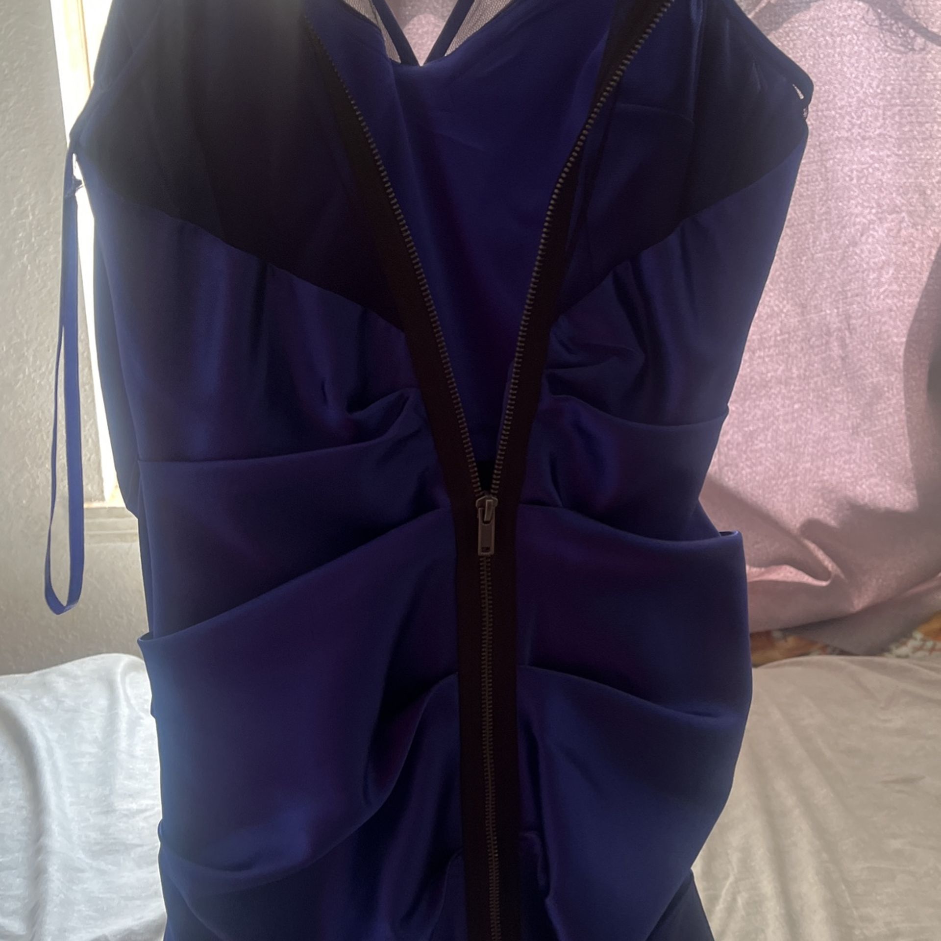 Large Blue Cocktail Dress