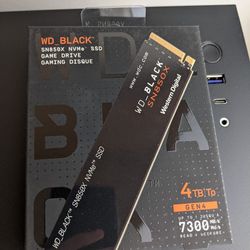 WD BLACK 4TB SNX NVMe Internal Gaming SSD Solid State