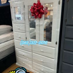 White new wardrobe closet ropero armoire Nuevo dresser