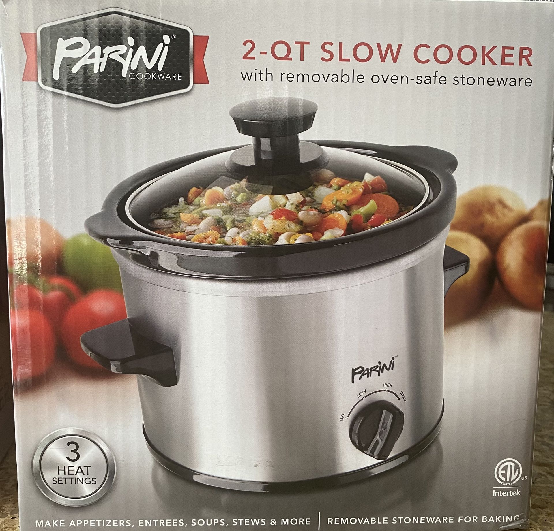 2 QT Slow Cooker With Removable Oven-safe Stoneware