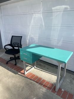Desk and chair