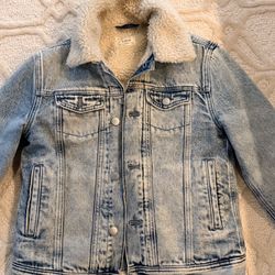 Kids JCREW Sherpa Jean Jacket 