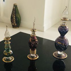 Egyptian Glass Perfume Bottles 