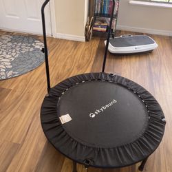 Mini Trampoline with Support Bar 